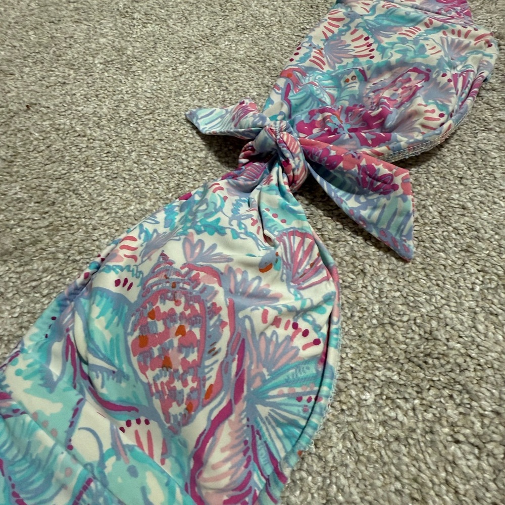 Lilly Pulitzer Pink and Blue Swirl Bikini